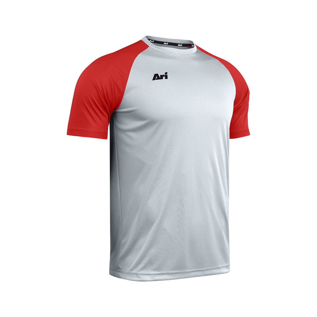 ARI ESSENTIAL 2TONES TEAM JERSEY - GREY/RED WINE/BLACK