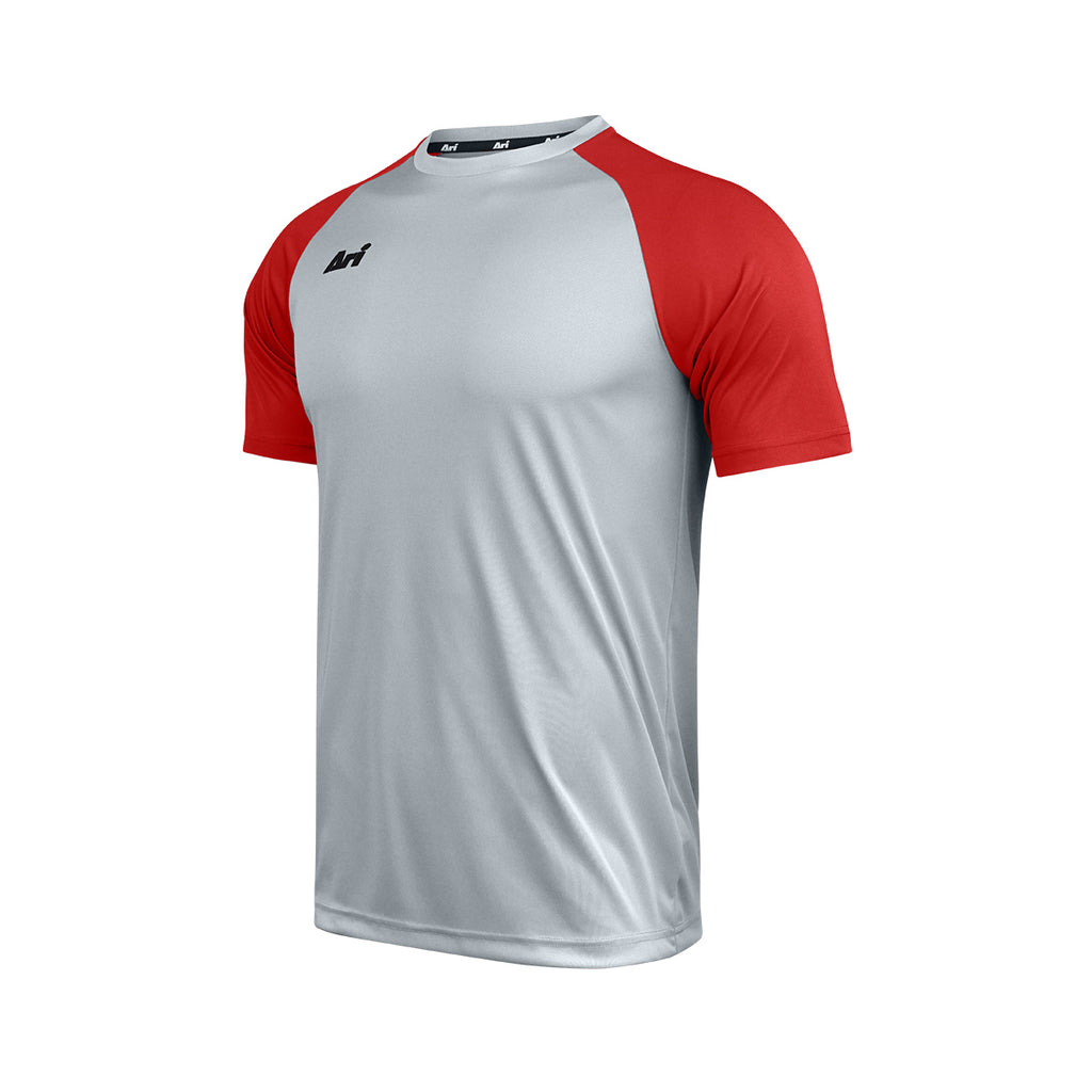 ARI ESSENTIAL 2TONES TEAM JERSEY - GREY/RED WINE/BLACK