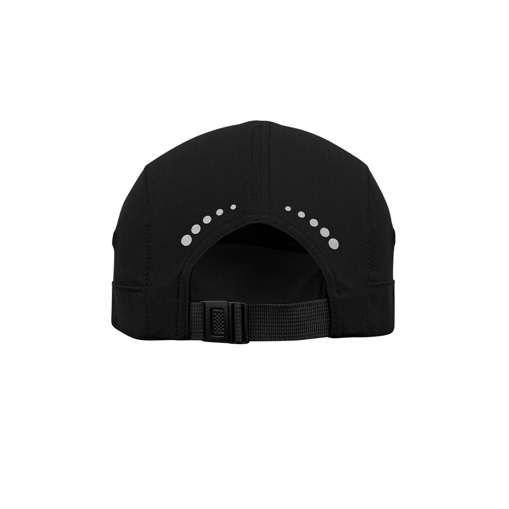 ARI ESSENTIAL 5 PANELS RUNNING CAP - BLACK/SILVER/BLACK
