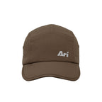 ARI ESSENTIAL 5 PANELS RUNNING CAP - BROWN/SILVER/BROWN