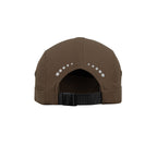 ARI ESSENTIAL 5 PANELS RUNNING CAP - BROWN/SILVER/BROWN