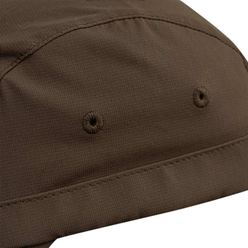 ARI ESSENTIAL 5 PANELS RUNNING CAP - BROWN/SILVER/BROWN