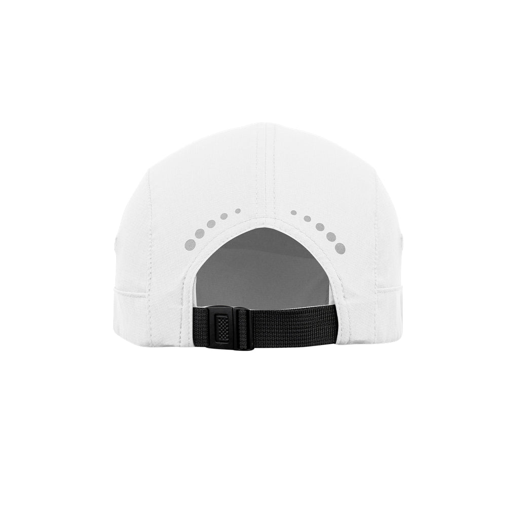 ARI ESSENTIAL 5 PANELS RUNNING CAP - WHITE/SILVER/WHITE
