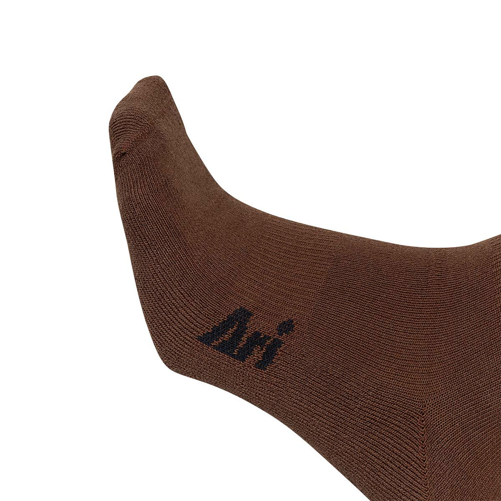 ARI ESSENTIAL ACADEMIC CREW SOCKS - BROWN/BLACK/BROWN