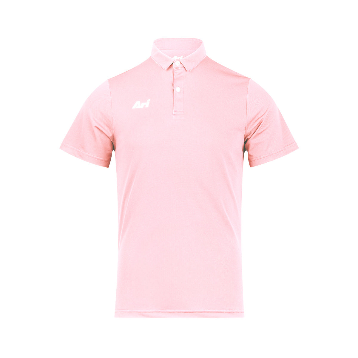 ARI ESSENTIAL BREATHABLE POLO - PINK/PINK/WHITE