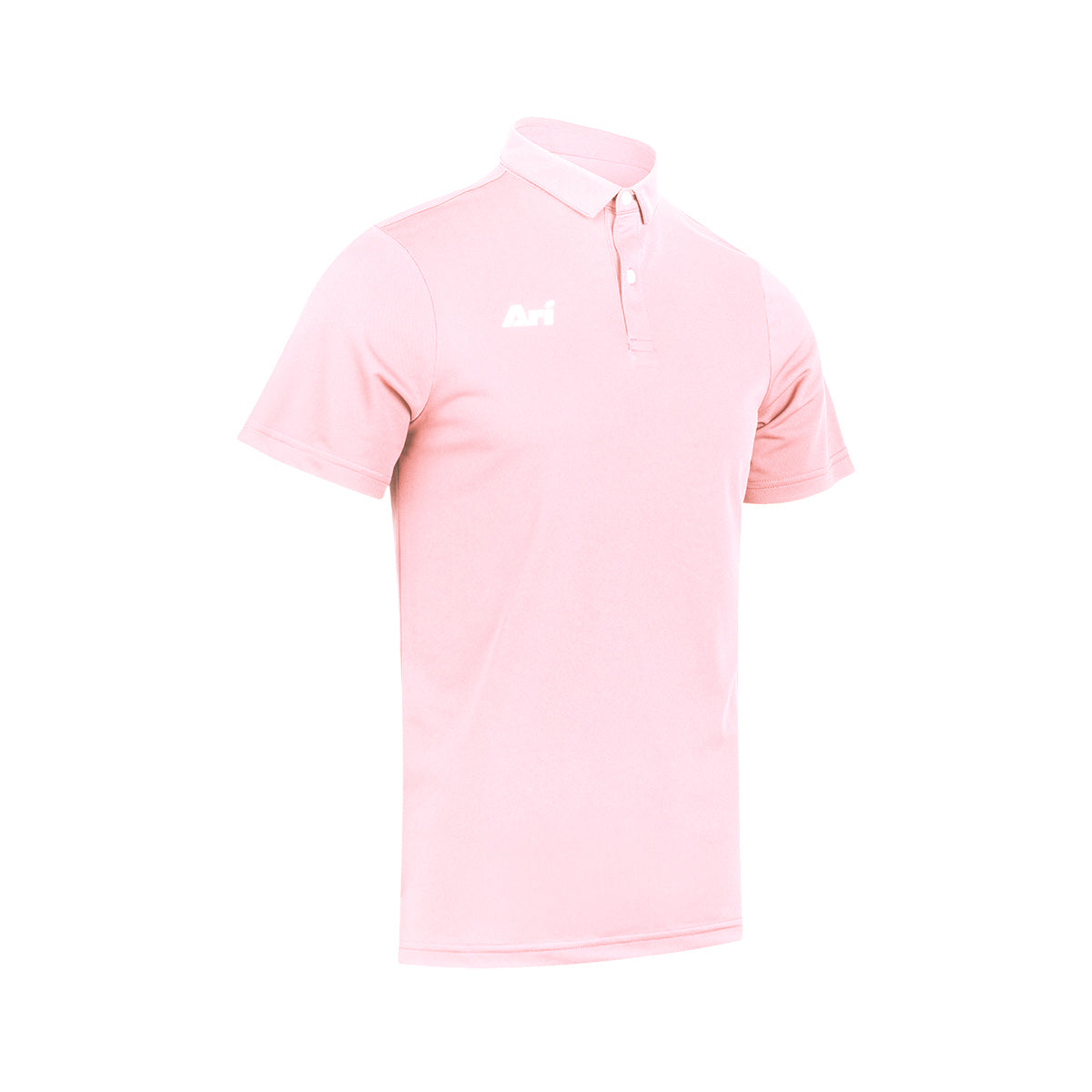 ARI ESSENTIAL BREATHABLE POLO - PINK/PINK/WHITE