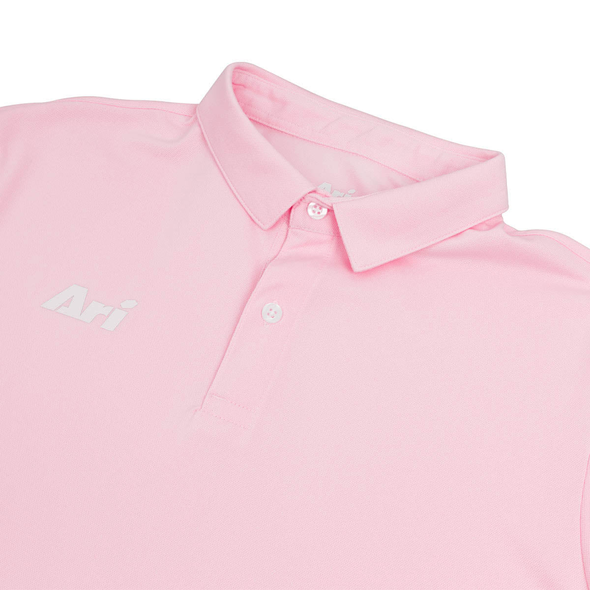 ARI ESSENTIAL BREATHABLE POLO - PINK/PINK/WHITE