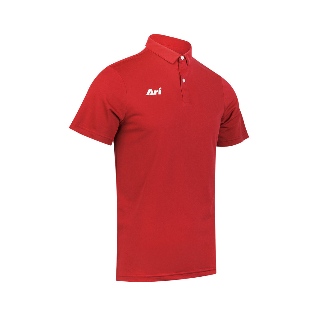 ARI ESSENTIAL BREATHABLE POLO - RED/RED/WHITE