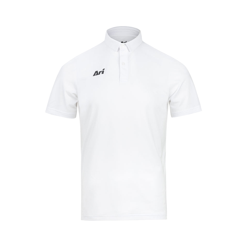 ARI ESSENTIAL BREATHABLE POLO - WHITE/WHITE/BLACK