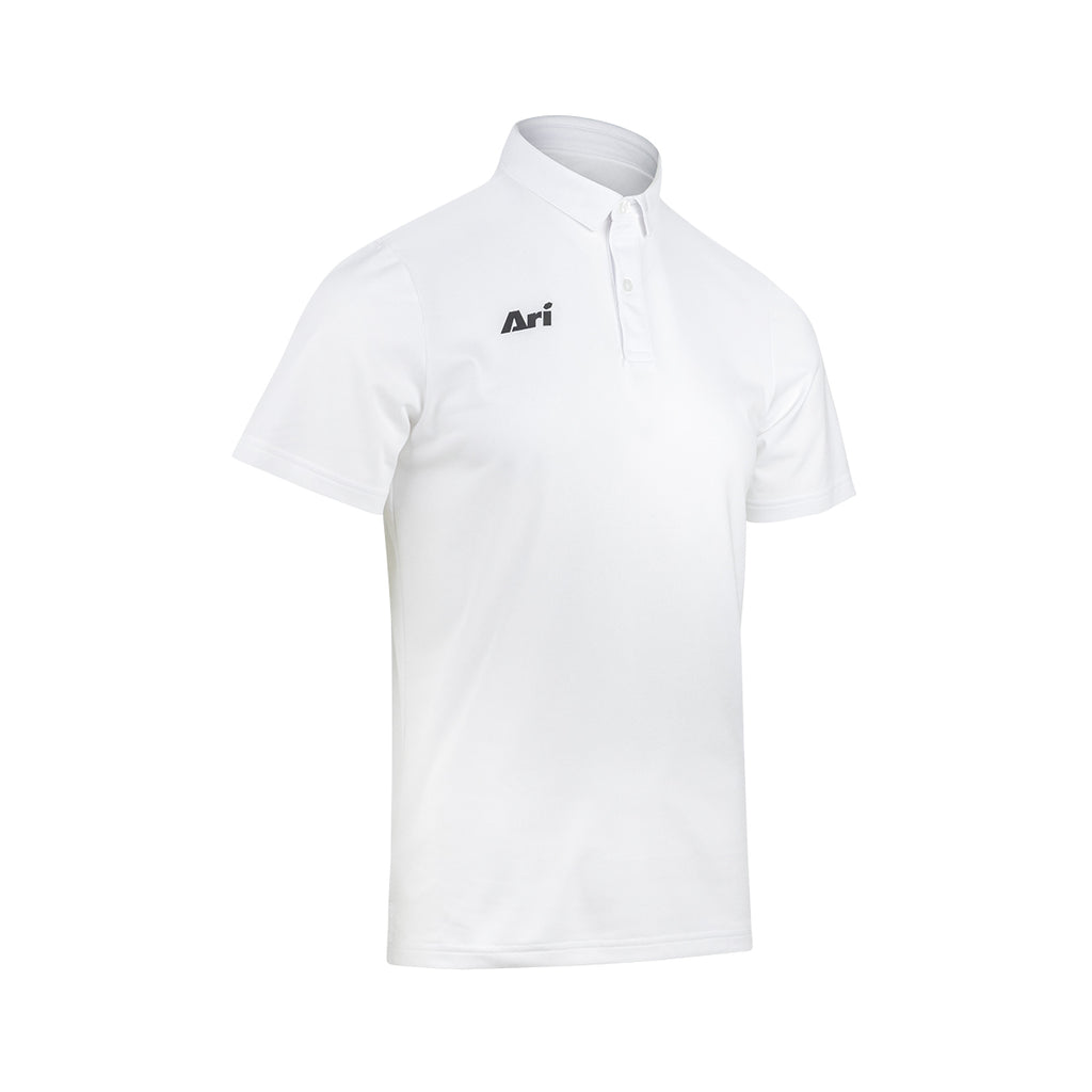 ARI ESSENTIAL BREATHABLE POLO - WHITE/WHITE/BLACK