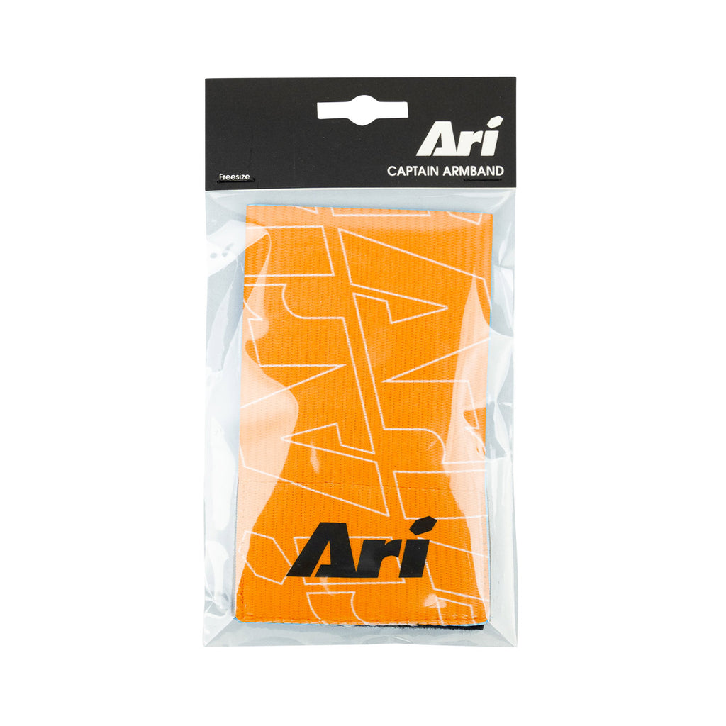 ARI ESSENTIAL CAPTAIN ARMBAND - LIGHT ORANGE/BLACK/WHITE
