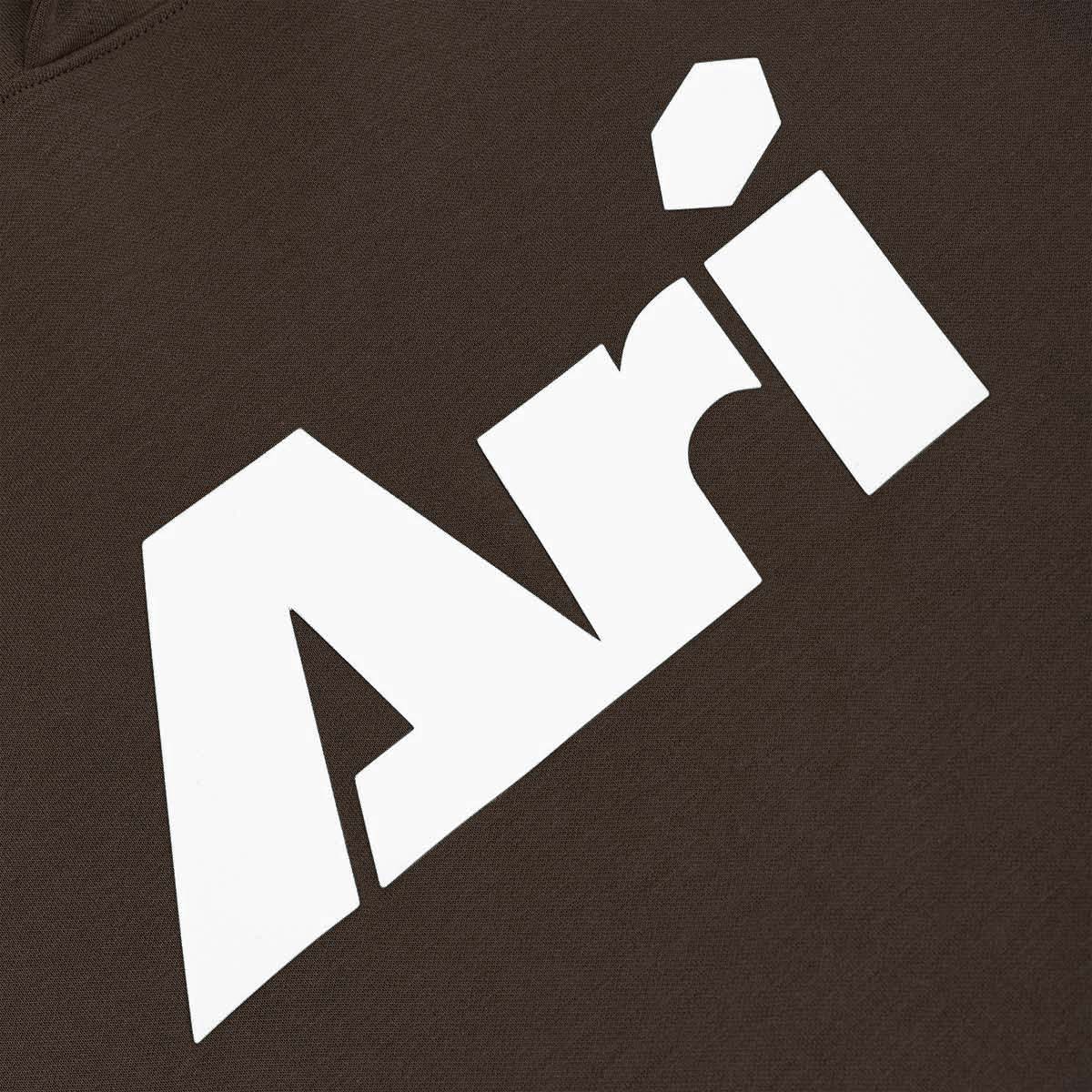 ARI ESSENTIAL HOODIE - BROWN/WHITE/BROWN