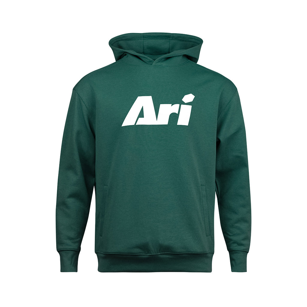 ARI ESSENTIAL HOODIE - GREEN/WHITE/GREEN