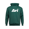 ARI ESSENTIAL HOODIE - GREEN/WHITE/GREEN