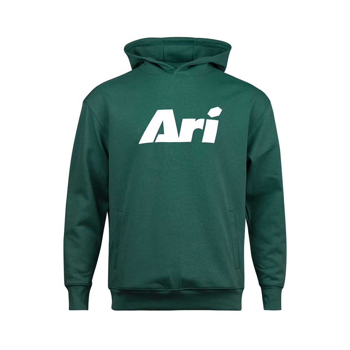 ARI ESSENTIAL HOODIE - GREEN/WHITE/GREEN