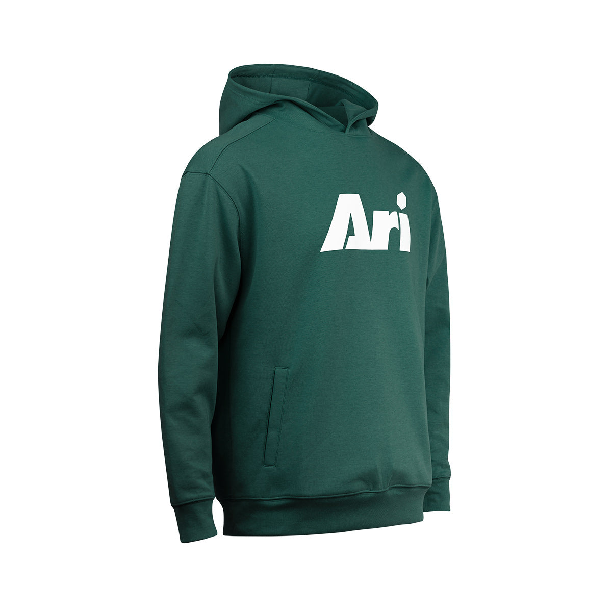 ARI ESSENTIAL HOODIE - GREEN/WHITE/GREEN