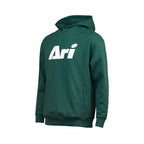 ARI ESSENTIAL HOODIE - GREEN/WHITE/GREEN