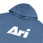 ARI ESSENTIAL HOODIE - LIGHT STEEL BLUE/WHITE/LIGHT STEEL BLUE