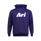 ARI ESSENTIAL HOODIE - PURPLE/WHITE/PURPLE