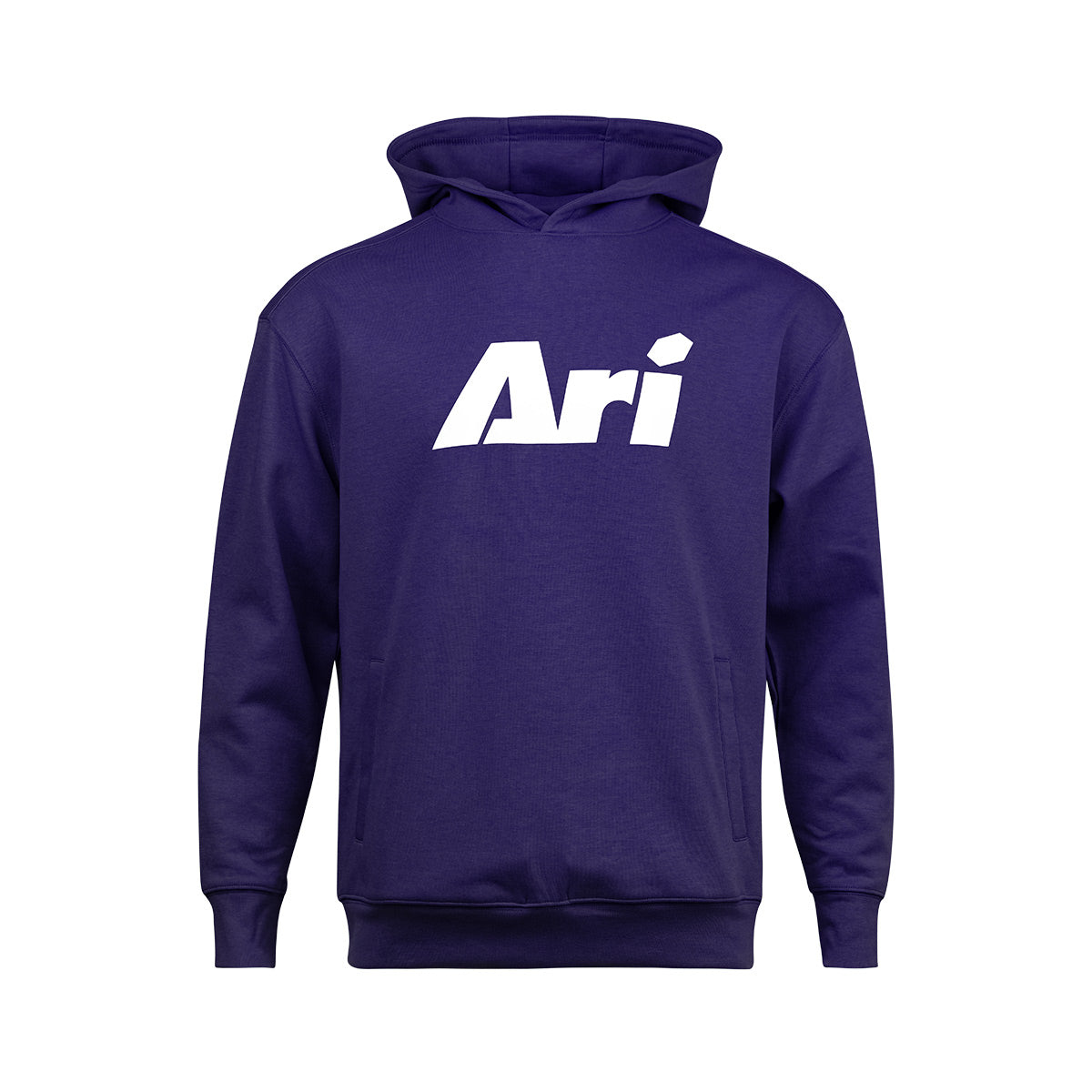 ARI ESSENTIAL HOODIE - PURPLE/WHITE/PURPLE