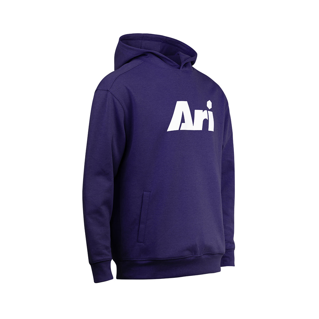 ARI ESSENTIAL HOODIE - PURPLE/WHITE/PURPLE