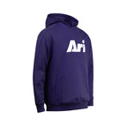 ARI ESSENTIAL HOODIE - PURPLE/WHITE/PURPLE