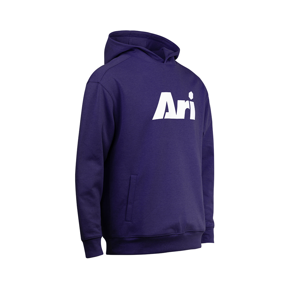 ARI ESSENTIAL HOODIE - PURPLE/WHITE/PURPLE