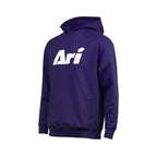 ARI ESSENTIAL HOODIE - PURPLE/WHITE/PURPLE
