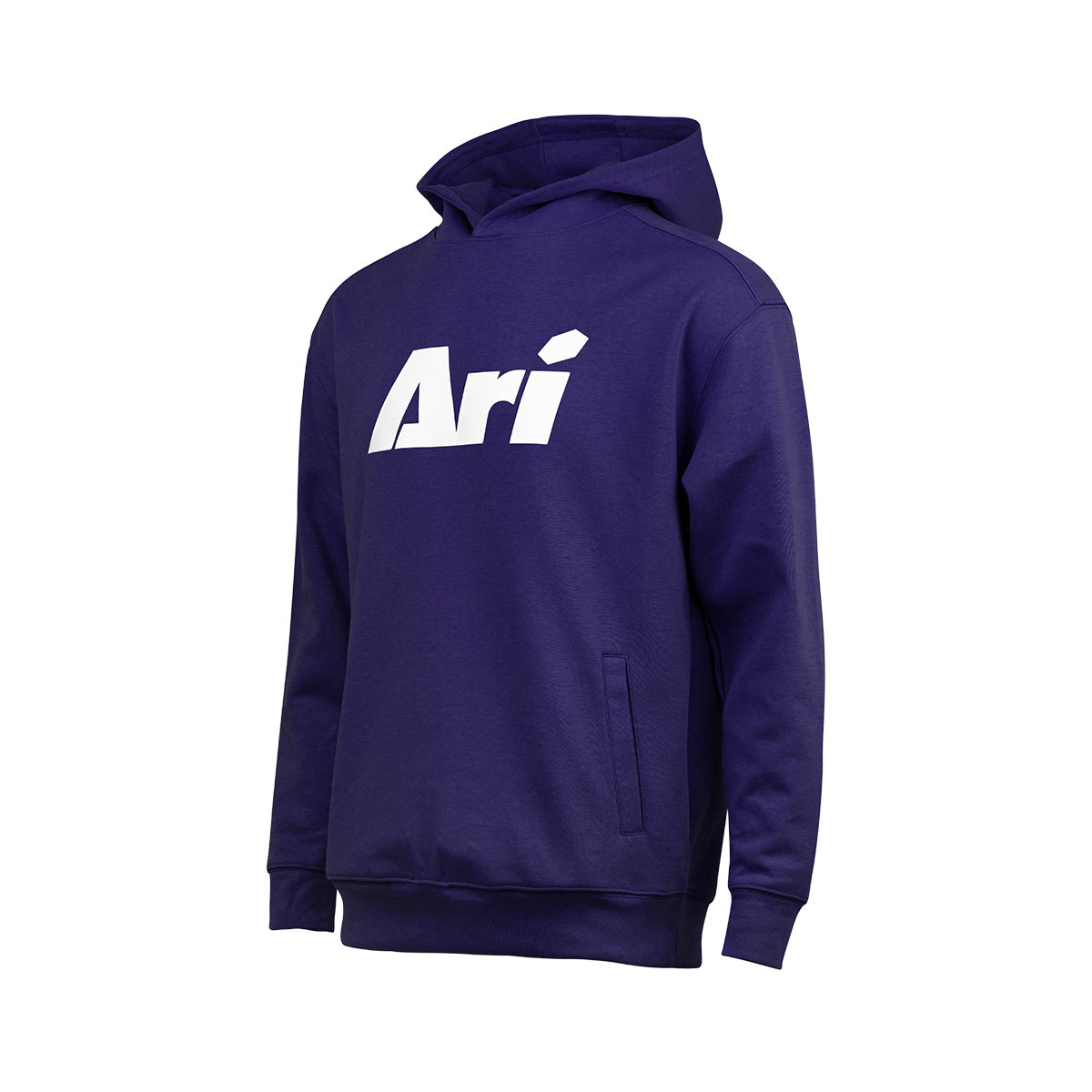 ARI ESSENTIAL HOODIE - PURPLE/WHITE/PURPLE