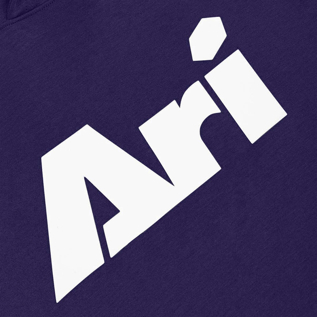 ARI ESSENTIAL HOODIE - PURPLE/WHITE/PURPLE
