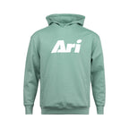 ARI ESSENTIAL HOODIE - SMOKE GREEN/WHITE/SMOKE GREEN