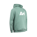 ARI ESSENTIAL HOODIE - SMOKE GREEN/WHITE/SMOKE GREEN