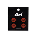 ARI ESSENTIAL RUNNING BIB SNAP - RED/RED/BLACK