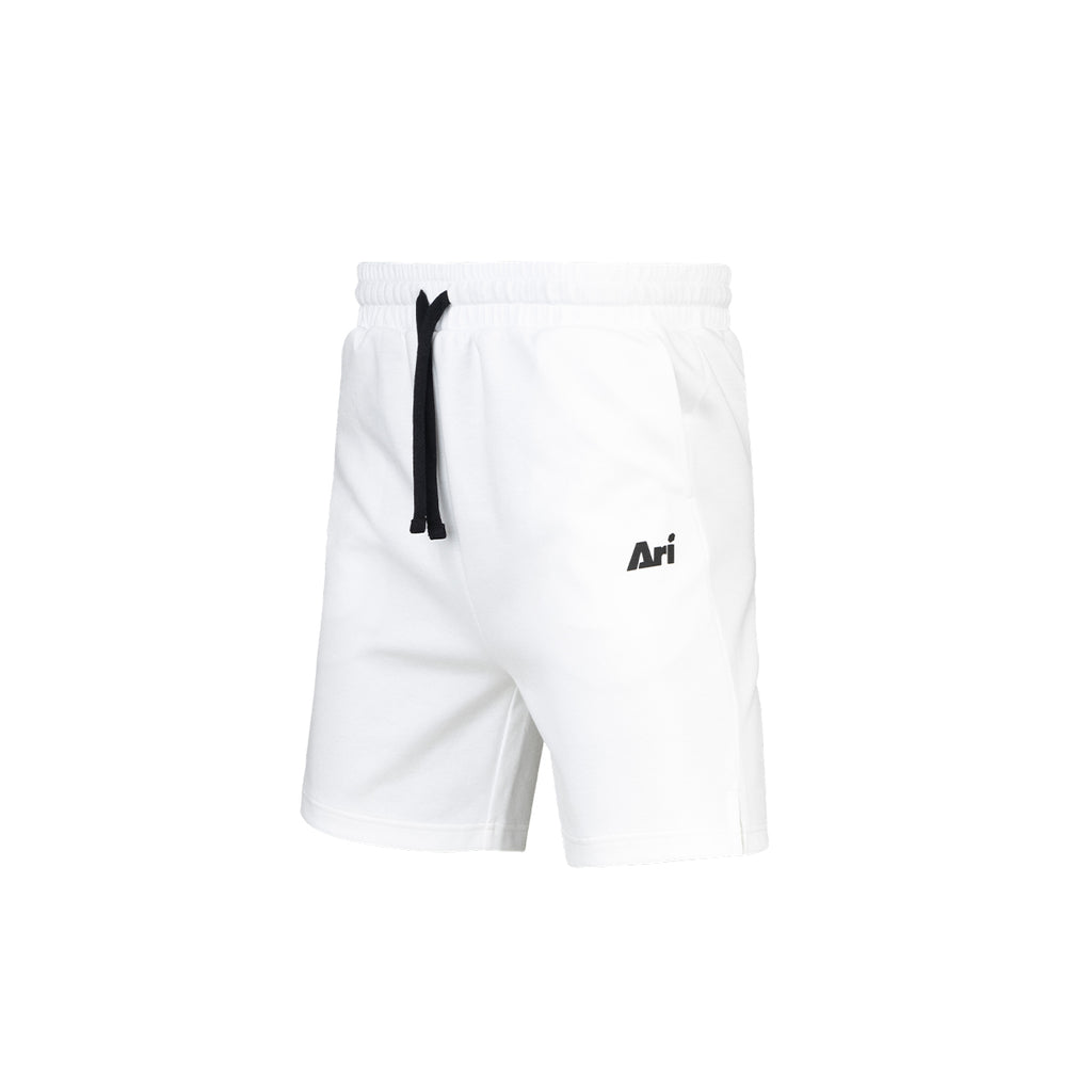 ARI ESSENTIAL SHORTS - WHITE/BLACK/WHITE
