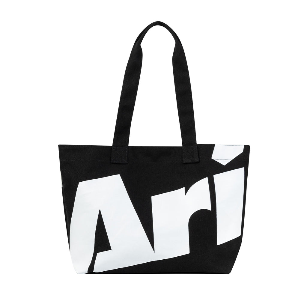 ARI ESSENTIAL TOTE BAG - BLACK/WHITE/BLACK