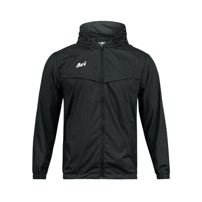 ARI ESSENTIAL WINDBREAKER JACKET - BLACK/SILVER/WHITE