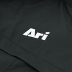 ARI ESSENTIAL WINDBREAKER JACKET - BLACK/SILVER/WHITE