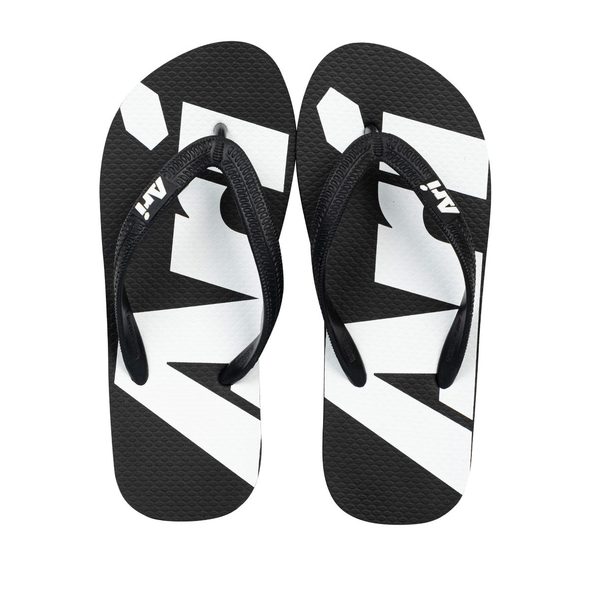 ARI FLIP FLOP SANDALS - BLACK/WHITE/BLACK