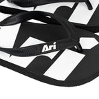 ARI FLIP FLOP SANDALS - BLACK/WHITE/BLACK