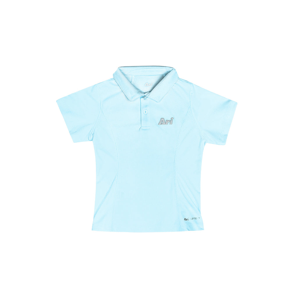 ARI GIRL ADEPT GOLF POLO - BLUE/BLUE/SILVER