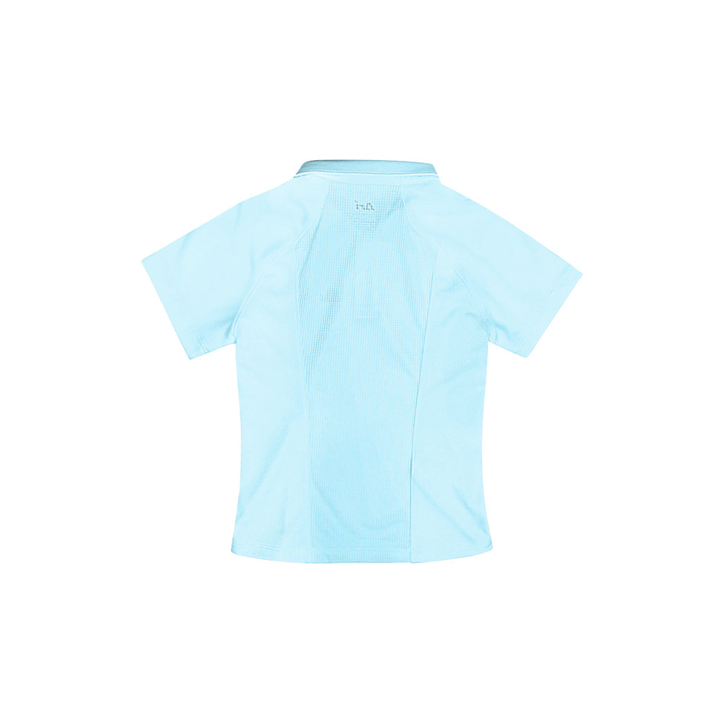 ARI GIRL ADEPT GOLF POLO - BLUE/BLUE/SILVER