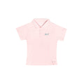 ARI GIRL ADEPT GOLF POLO - PINK/PINK/SILVER
