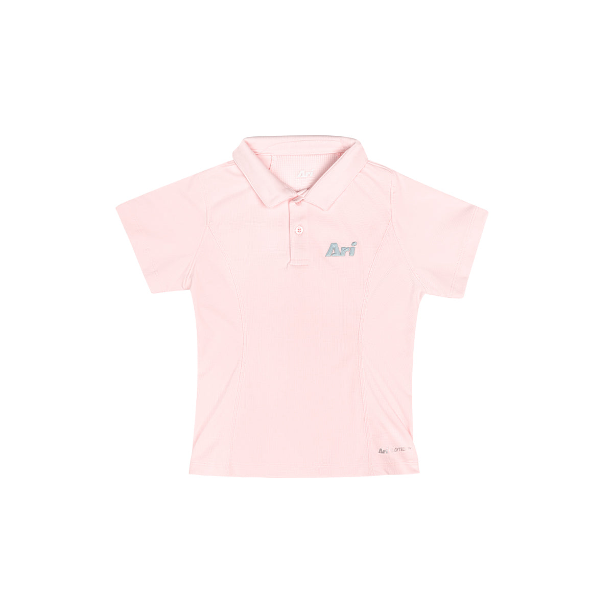 ARI GIRL ADEPT GOLF POLO - PINK/PINK/SILVER
