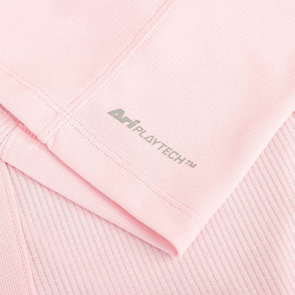 ARI GIRL ADEPT GOLF POLO - PINK/PINK/SILVER
