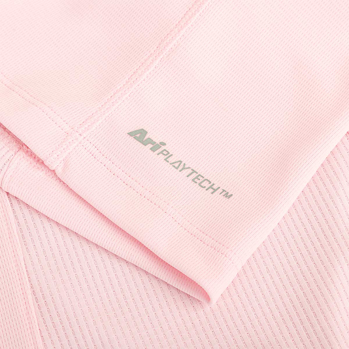 ARI GIRL ADEPT GOLF POLO - PINK/PINK/SILVER