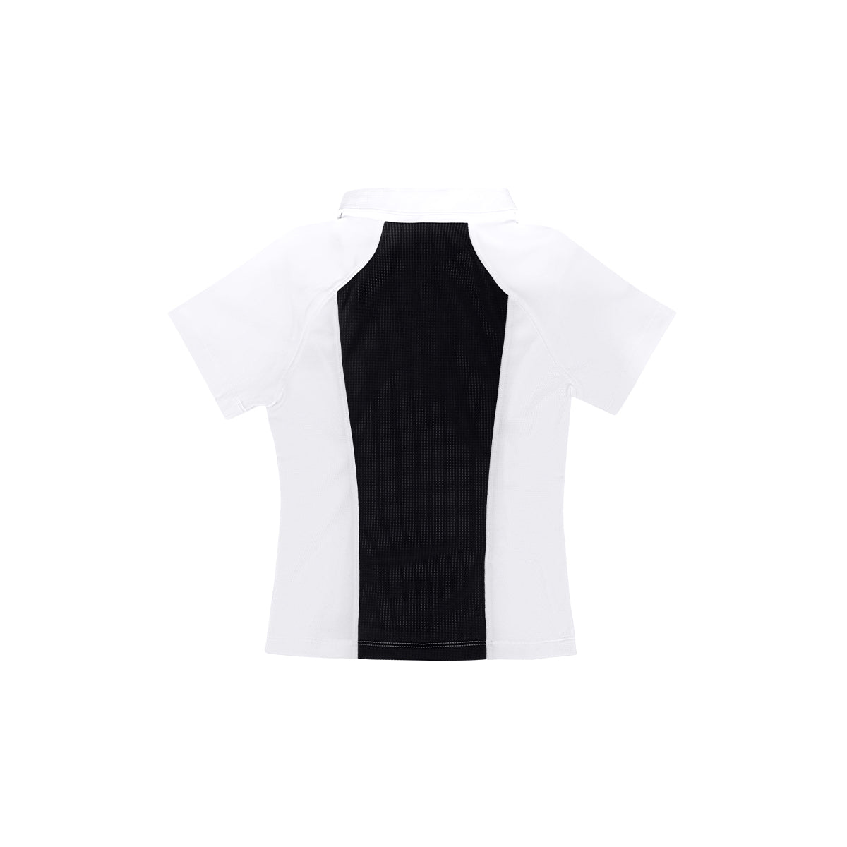 ARI GIRL ADEPT GOLF POLO - WHITE/BLACK/SILVER