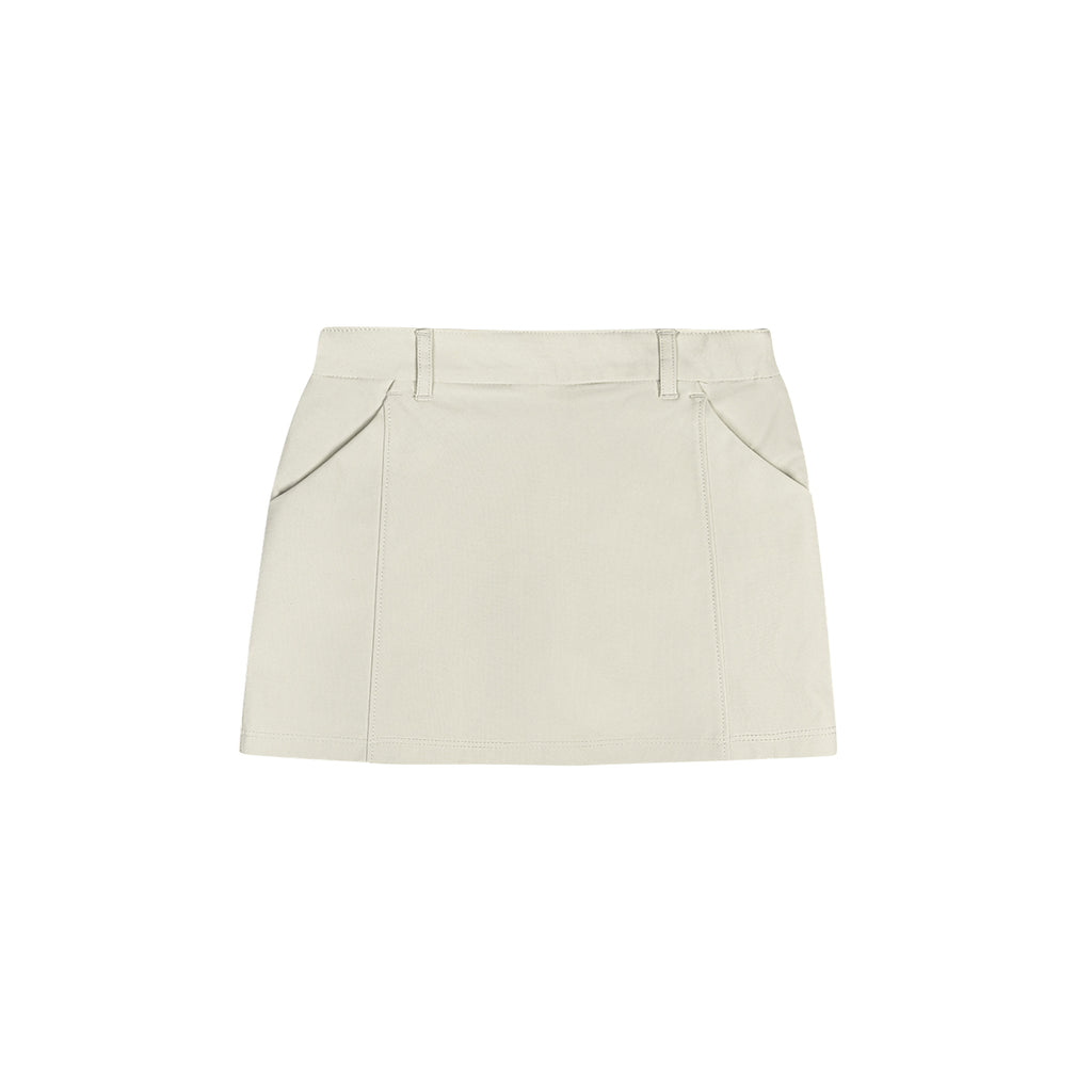 ARI GIRL ADEPT GOLF SKORTS - BEIGE/BEIGE/WHITE