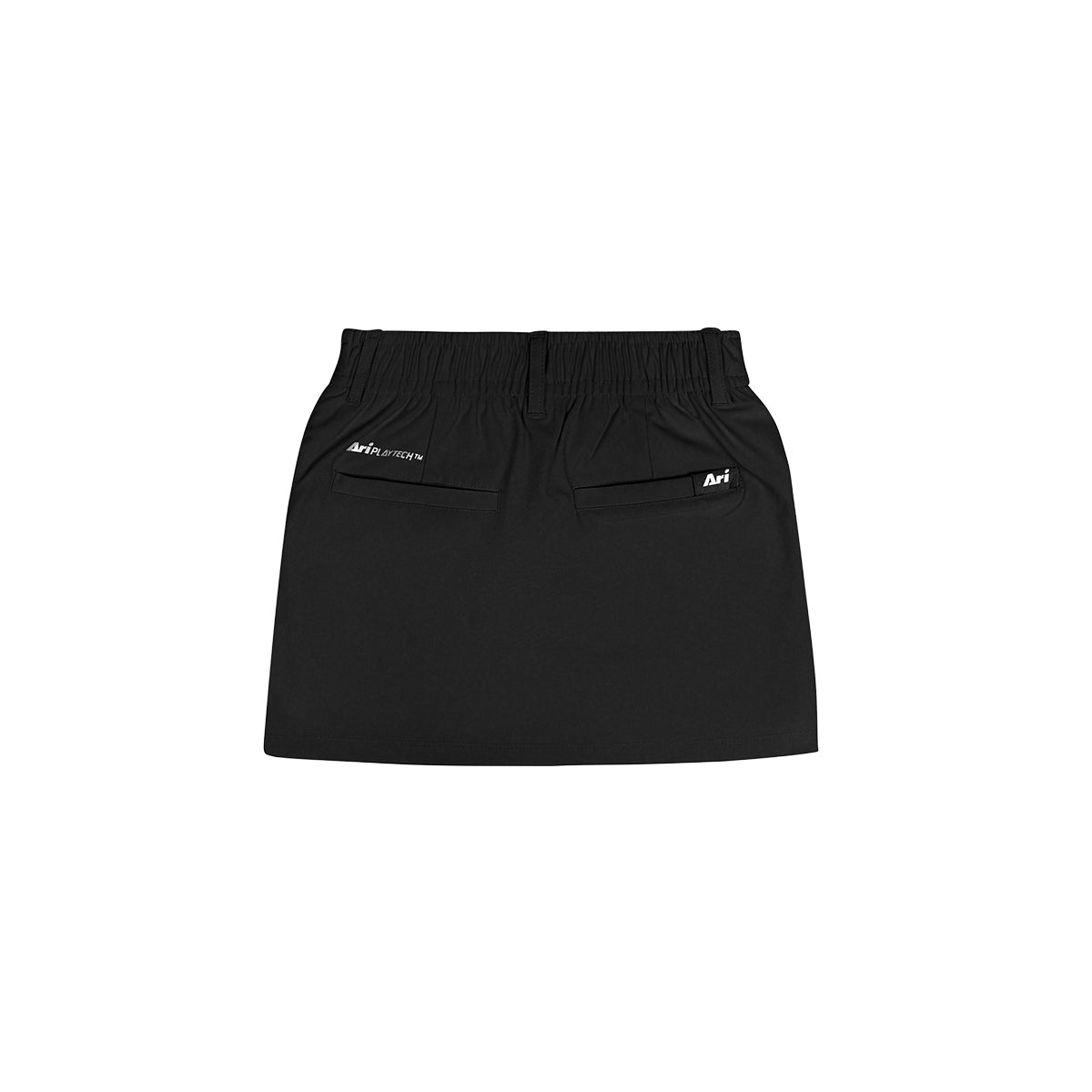 ARI GIRL ADEPT GOLF SKORTS - BLACK/BLACK/WHITE