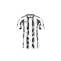 ARI KIDS ADEPT DYNAMIC STRIPES TEAM JERSEY - BLACK/WHITE/BLACK