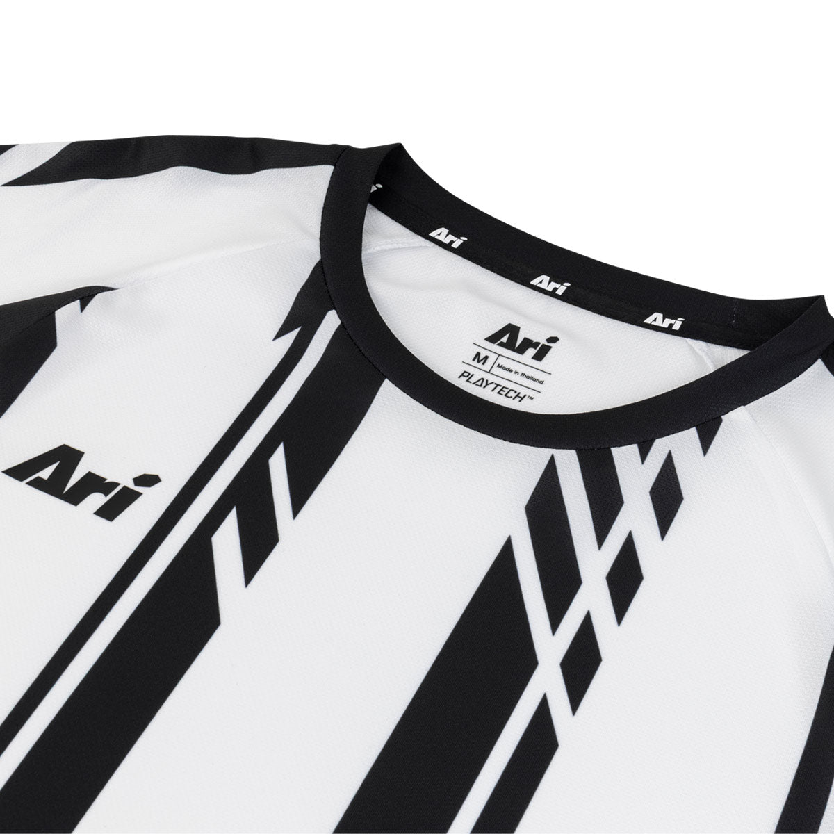 ARI KIDS ADEPT DYNAMIC STRIPES TEAM JERSEY - BLACK/WHITE/BLACK